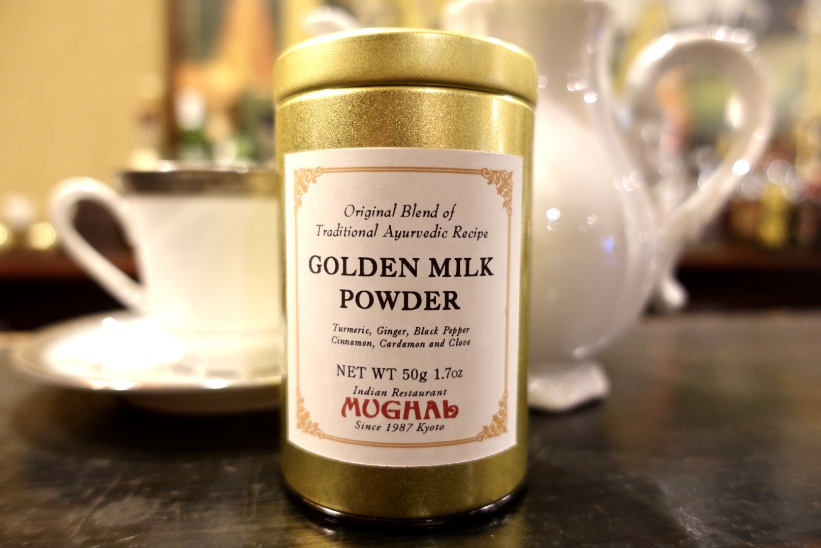 ムガールオリジナルブレンド ゴールデンミルクパウダー・金缶